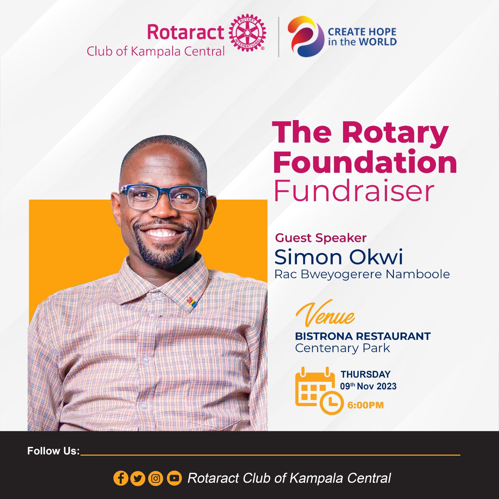 The Rotary Foundation Fundraiser by Gen.Simon Okwi