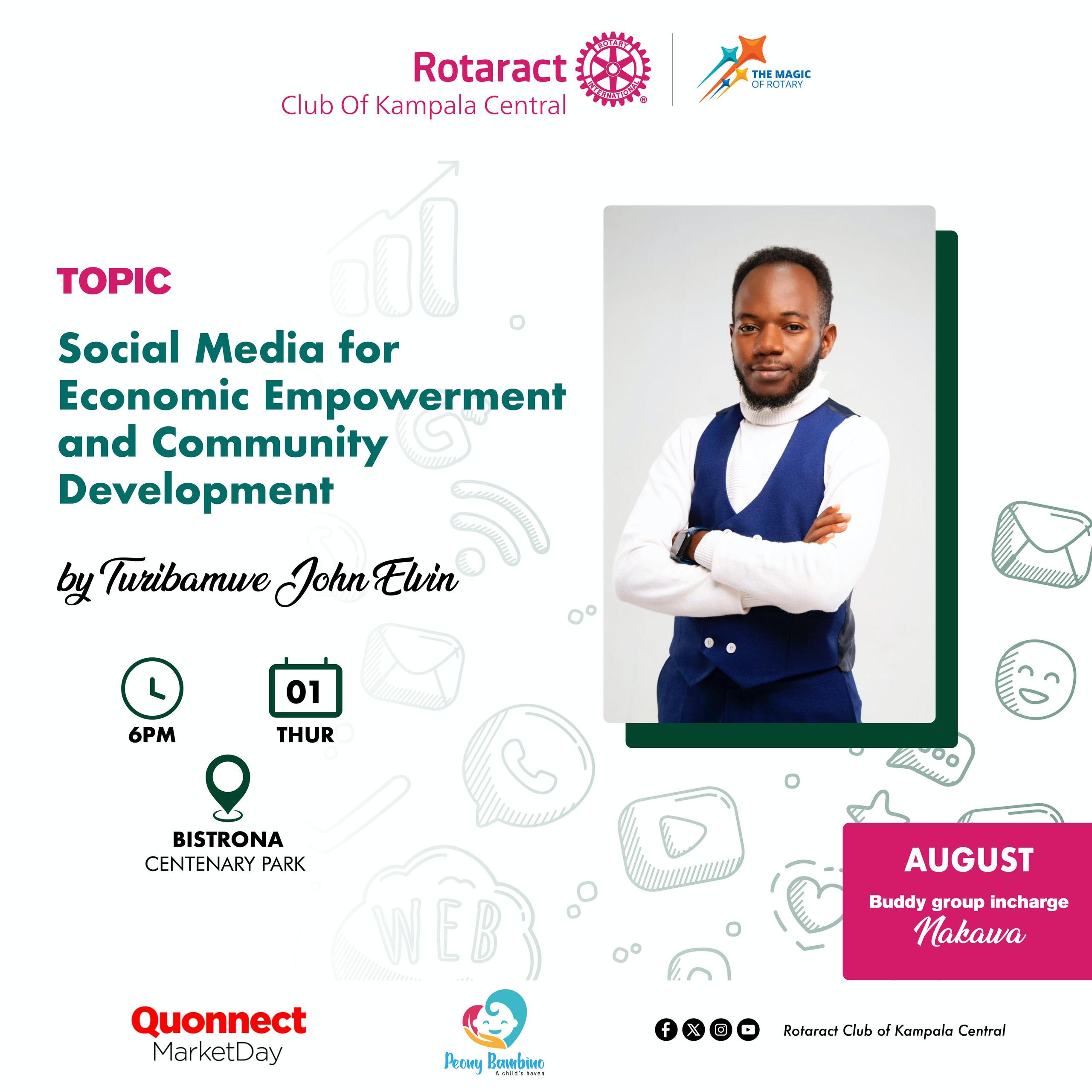 Social Media for Economic Empowerment and Community Development By Turibamwe John Elvin.