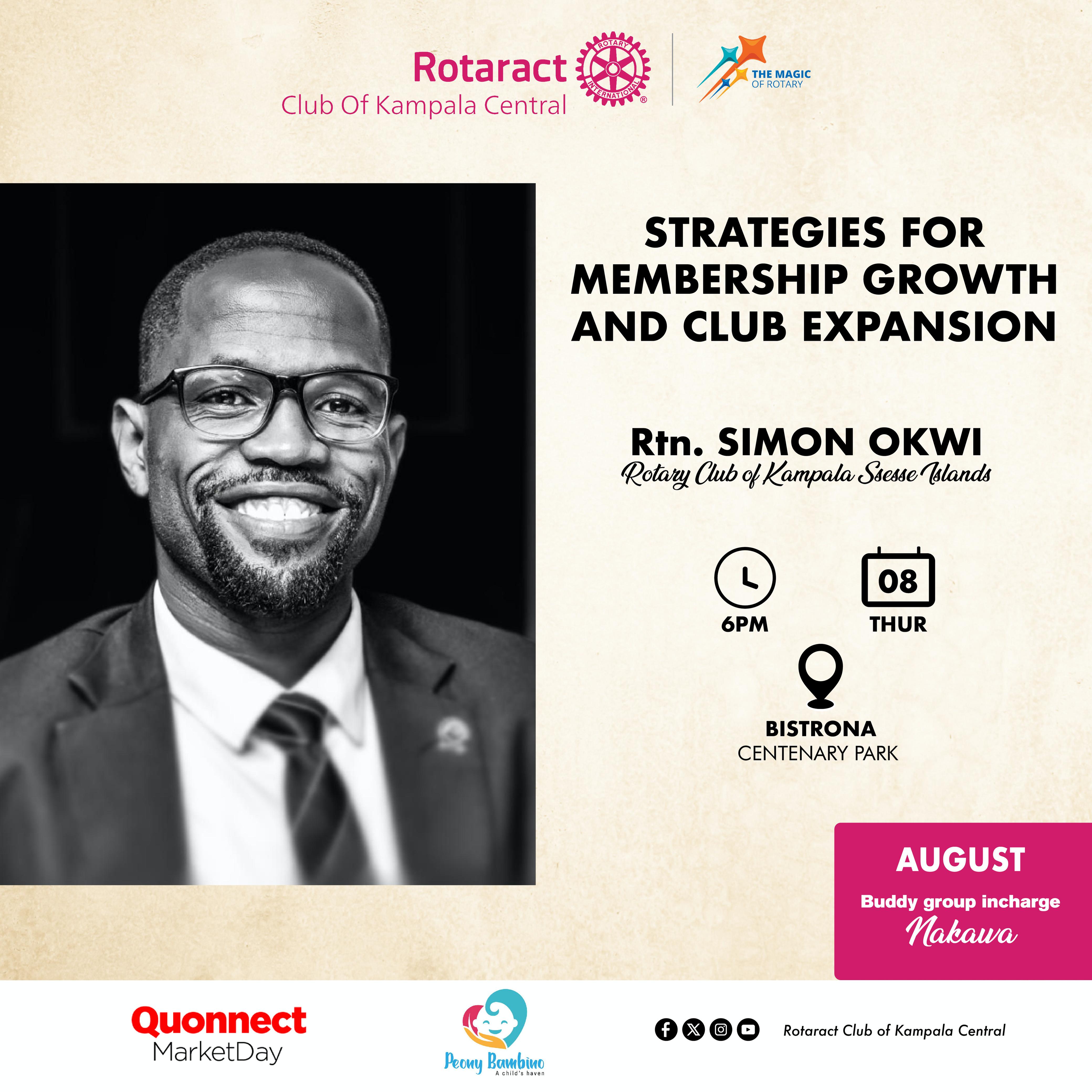 Strategies For membership Growth and Club Expansion By Simon Okwi